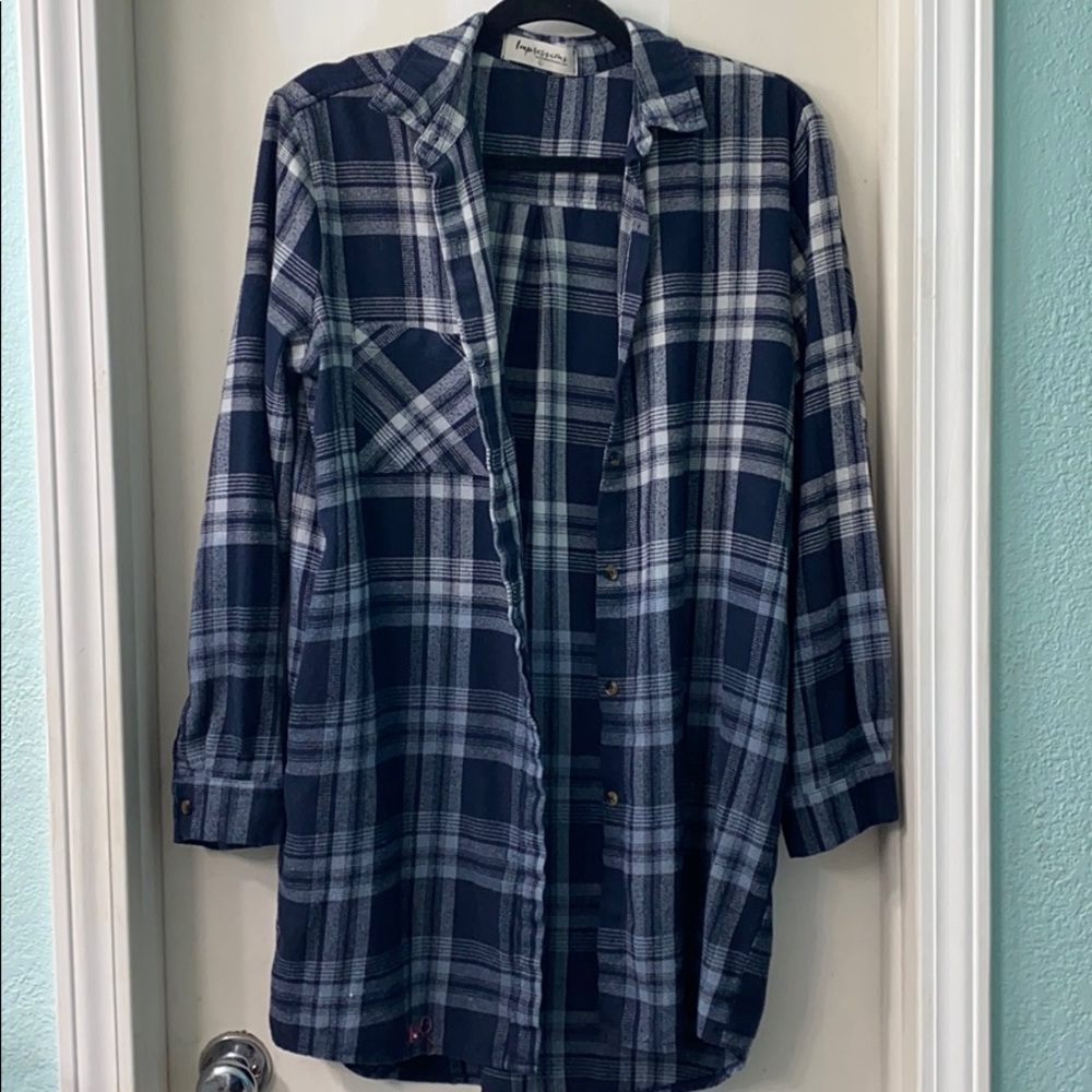 Flannel too/ dress
